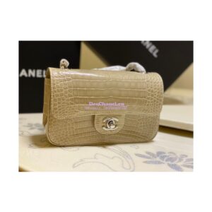 Replica Chanel Alligator Leather Small 20cm Classic Flap CF Bag 02