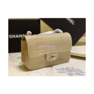 Replica Chanel Alligator Leather Small 20cm Classic Flap CF Bag 02 2