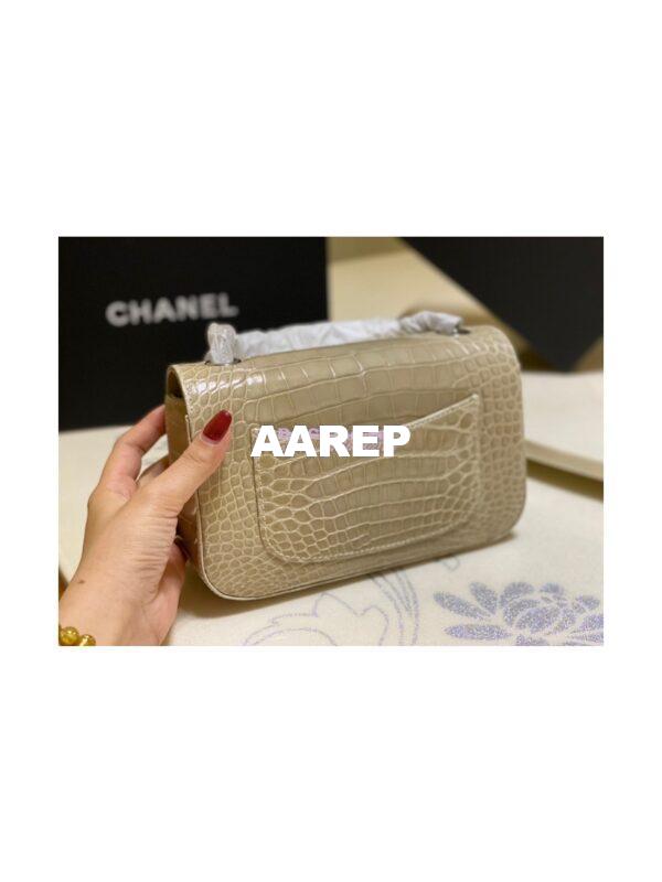Replica Chanel Alligator Leather Small 20cm Classic Flap CF Bag 02 6