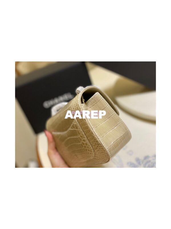 Replica Chanel Alligator Leather Small 20cm Classic Flap CF Bag 02 7