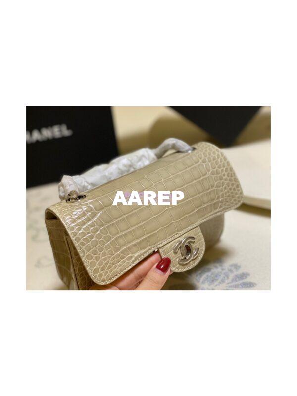 Replica Chanel Alligator Leather Small 20cm Classic Flap CF Bag 02 8