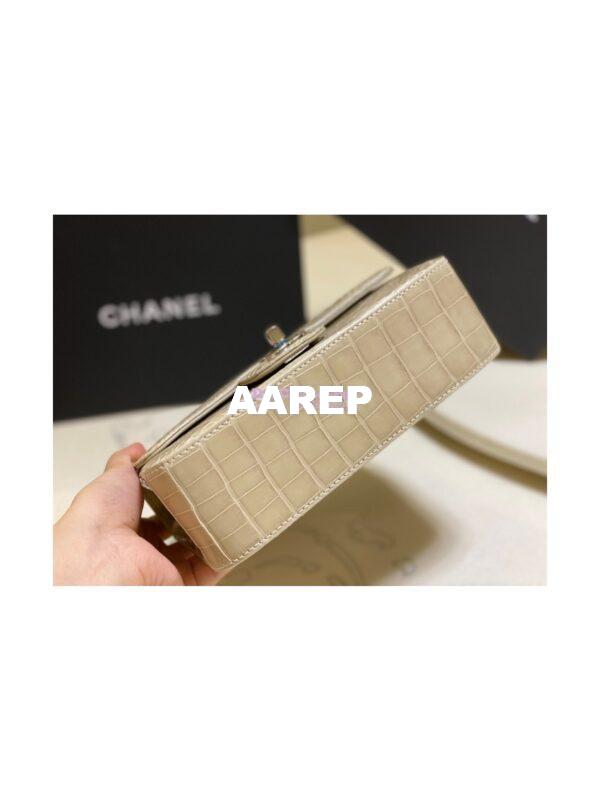 Replica Chanel Alligator Leather Small 20cm Classic Flap CF Bag 02 11