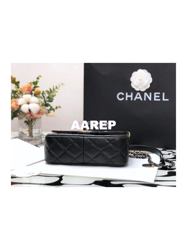 Replica Chanel 22K Symbolic Small Flap Bag Lambskin AS2979 Black 6