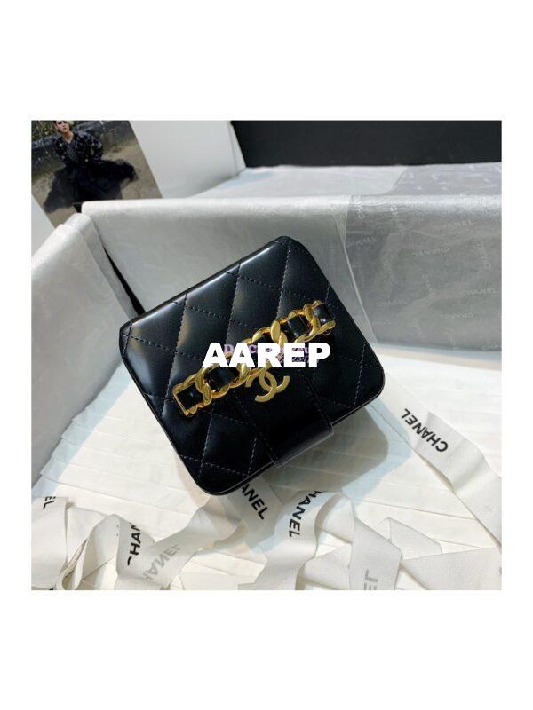 Replica Chanel Micro Mini Vanity Case 90s Vintage Patent Clutch 01919m Black (Limited!) 2