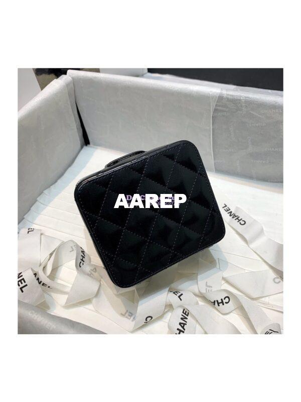 Replica Chanel Micro Mini Vanity Case 90s Vintage Patent Clutch 01919m Black (Limited!) 9