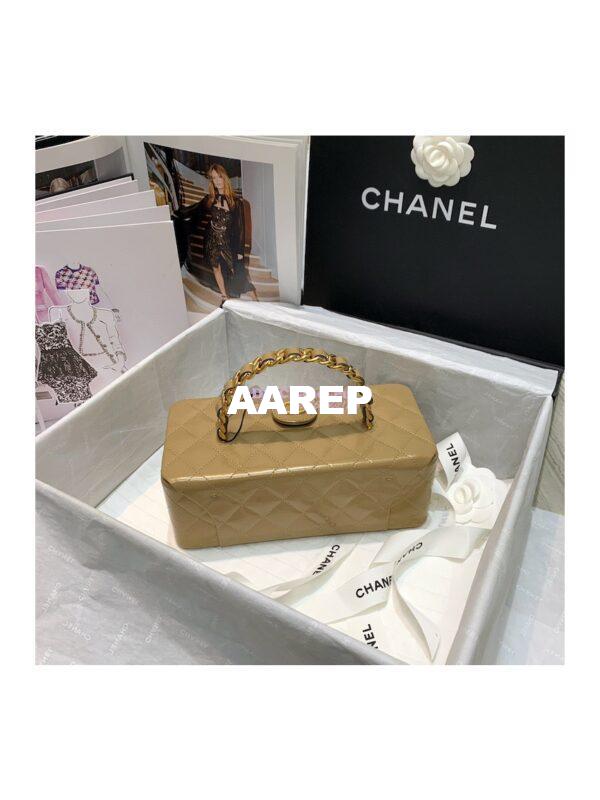 Replica Chanel Vintage 1994 Gold Patent Vanity Case Bag 01919 (Limited) 2