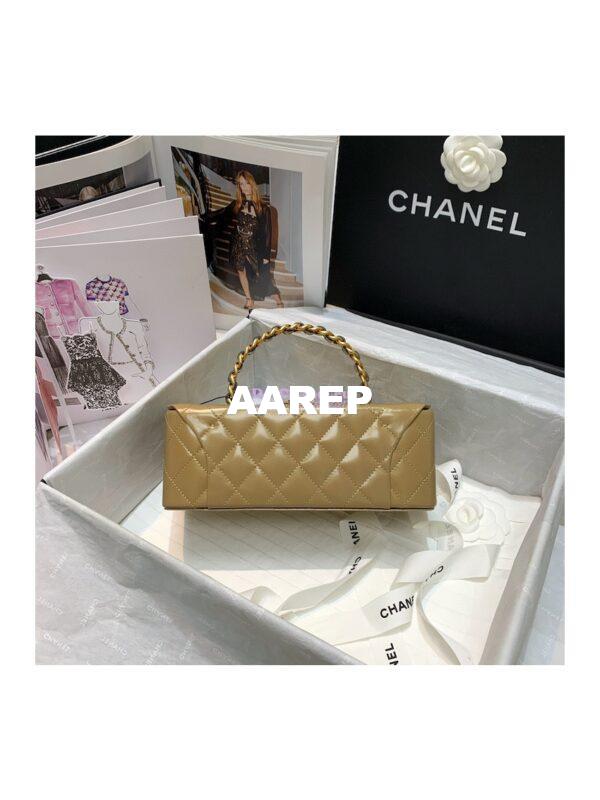 Replica Chanel Vintage 1994 Gold Patent Vanity Case Bag 01919 (Limited) 4