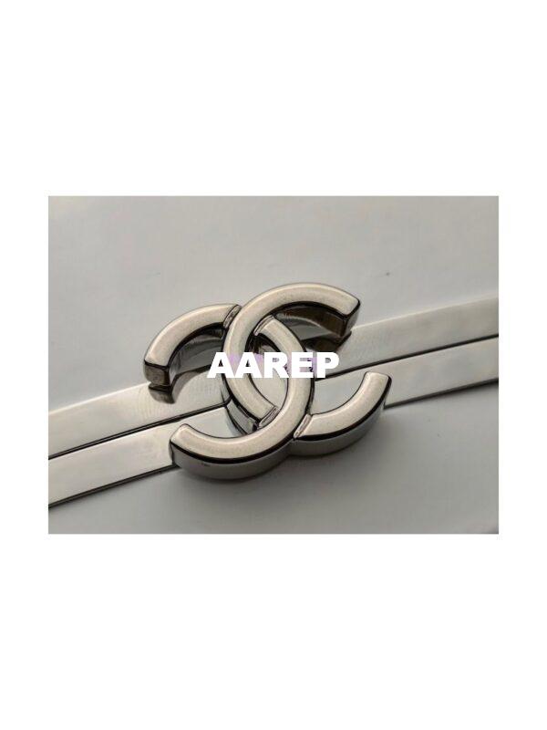 Replica Chanel Clutch With Chain in Lambskin AP2425 White 6