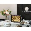 Replica Chanel Glittered Tweed Mini Flap Bag in Navy Blue, Grey & Silver A69900 (Limited) 2