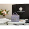Replica Chanel Lambskin Flap Coin Purse With Chain AP2200 in Green 2
