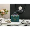 Replica Chanel Lambskin Flap Coin Purse With Chain AP2200 in Burgundy 2