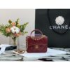 Replica Chanel Lambskin Flap Coin Purse With Chain AP2200 in Black 2