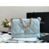 Replica Chanel 19 Maxi Flap Bag AS1162 Lambskin Light Blue