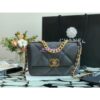Replica Chanel 19 Large Flap Bag AS1161 Lambskin Dark Grey
