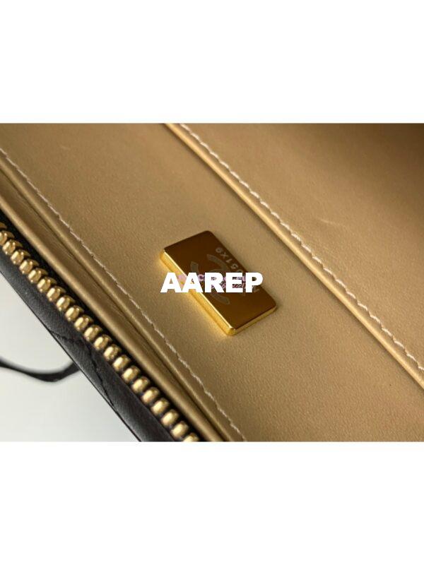 Replica Chanel Gold Vanity Case in Lambskin AS2900 Black 9