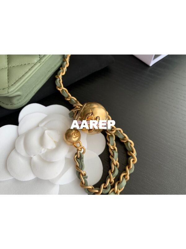 Replica Chanel Waist Bag With CC Details On Strap AP1465 Matcha 5