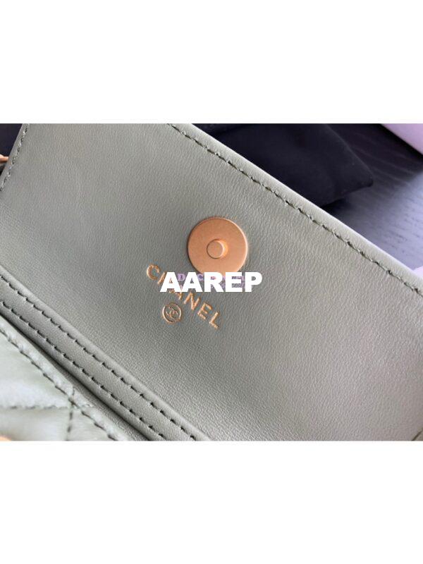 Replica Chanel Waist Bag With CC Details On Strap AP1465 Matcha 10