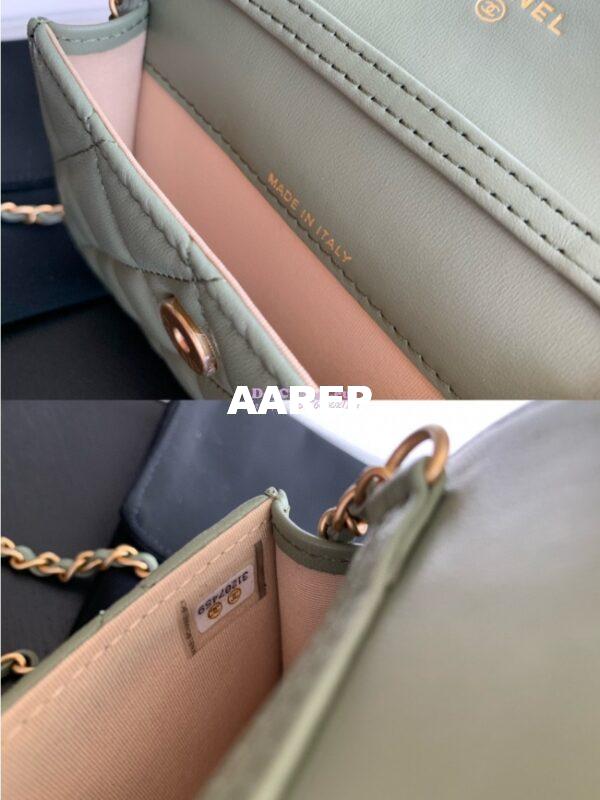 Replica Chanel Waist Bag With CC Details On Strap AP1465 Matcha 11