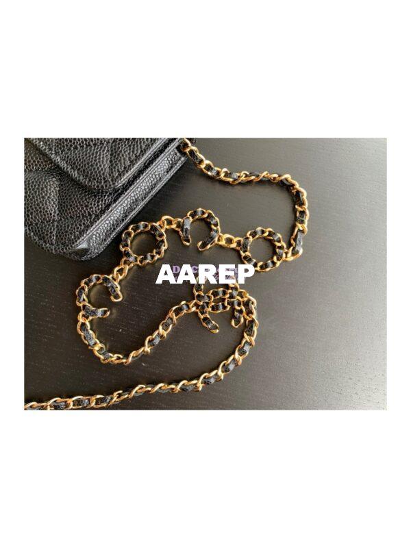 Replica Chanel Coco Clutch with Chain WOC in Grained Calfskin AP2306 Black 8