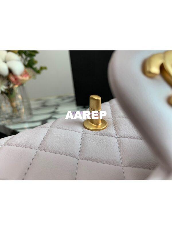 Replica Chanel Lambskin Charm Strap Flap Bag AS1787 Yam (Limited) 8
