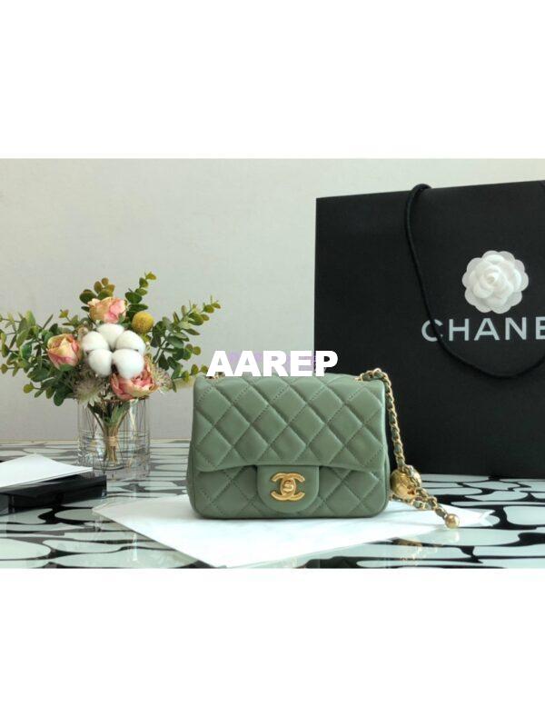 Replica Chanel Lambskin Flap Bag AS1786 Matcha (Limited) 3