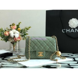 Replica Chanel Lambskin Flap Bag AS1786 Matcha (Limited) 2