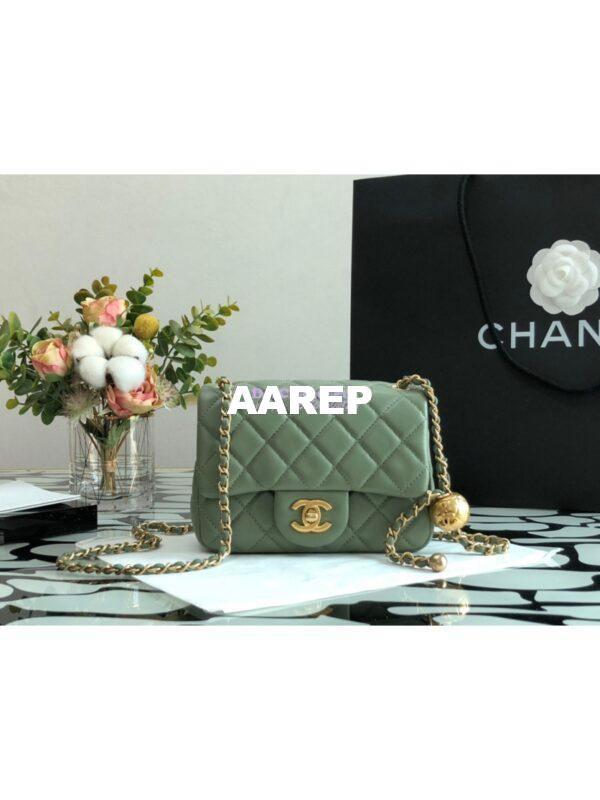 Replica Chanel Lambskin Flap Bag AS1786 Matcha (Limited) 4