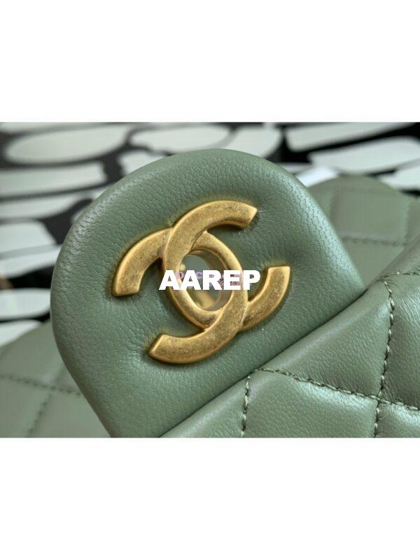 Replica Chanel Lambskin Flap Bag AS1786 Matcha (Limited) 5