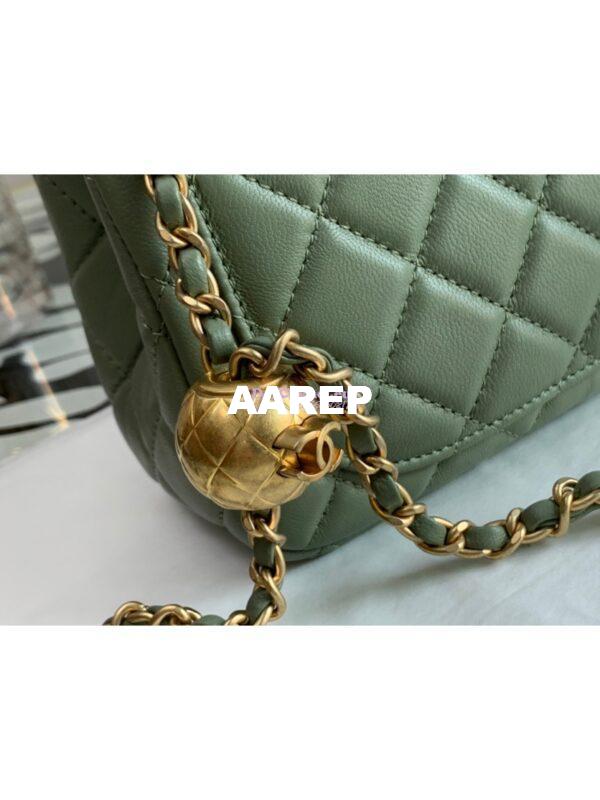 Replica Chanel Lambskin Flap Bag AS1786 Matcha (Limited) 6