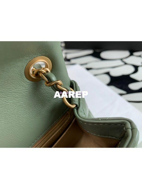 Replica Chanel Lambskin Flap Bag AS1786 Matcha (Limited) 10