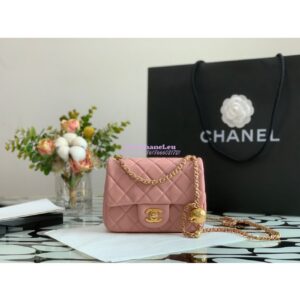 Replica Chanel Lambskin Flap Bag AS1786 Baby Pink (Limited) 2