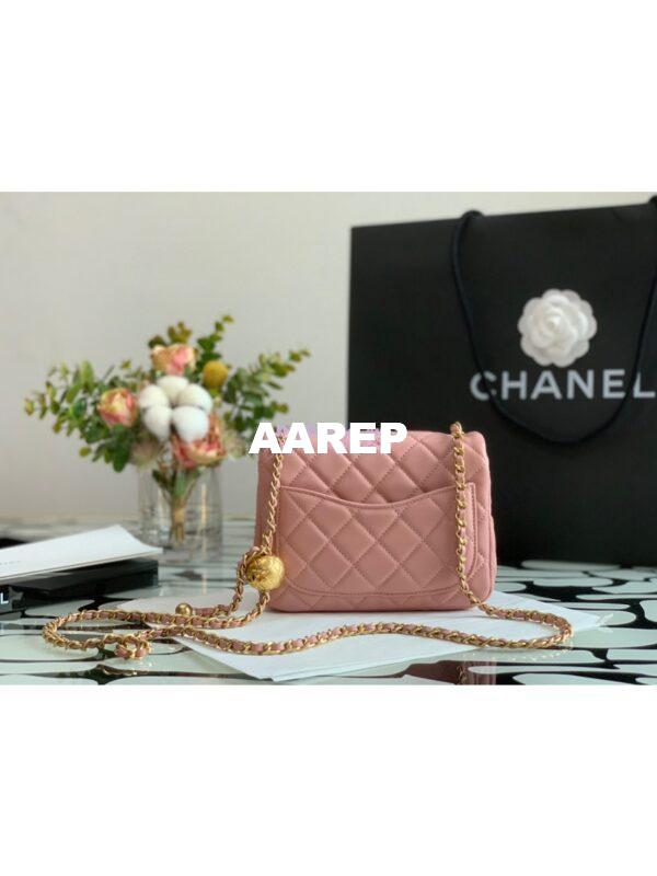 Replica Chanel Lambskin Flap Bag AS1786 Baby Pink (Limited) 8