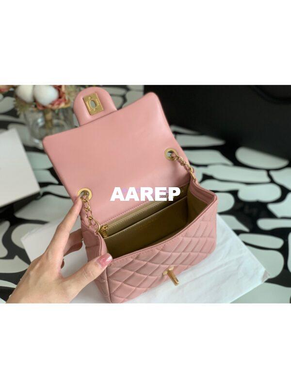 Replica Chanel Lambskin Flap Bag AS1786 Baby Pink (Limited) 9