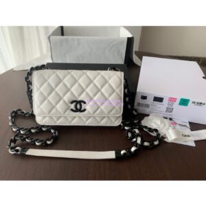 Replica Chanel My Everything Wallet on Chain Bag WOC White AP1954