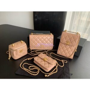 Replica Chanel Flap Coin Purse With Chain AP2290 Beige