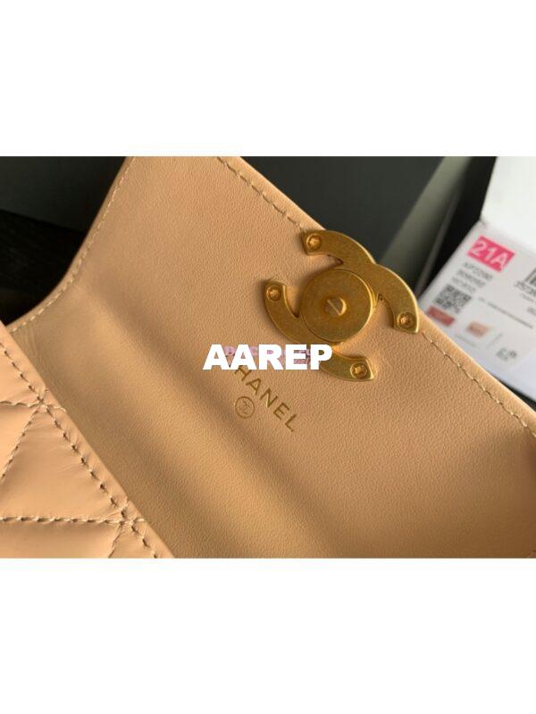 Replica Chanel Flap Coin Purse With Chain AP2290 Beige 10
