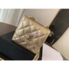 Replica Chanel Small Trendy CC Clutch With Chain A81633 Metallic Silver 2