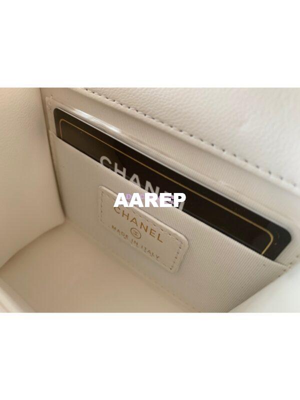 Replica Chanel Small Trendy CC Clutch With Chain A81633 White 10