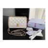 Replica Chanel Calfskin Wallet On Chain WOC with adjustable chain strap AP2289 Red