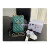 Replica Chanel Calfskin Wallet On Chain WOC with adjustable chain strap AP2289 Black