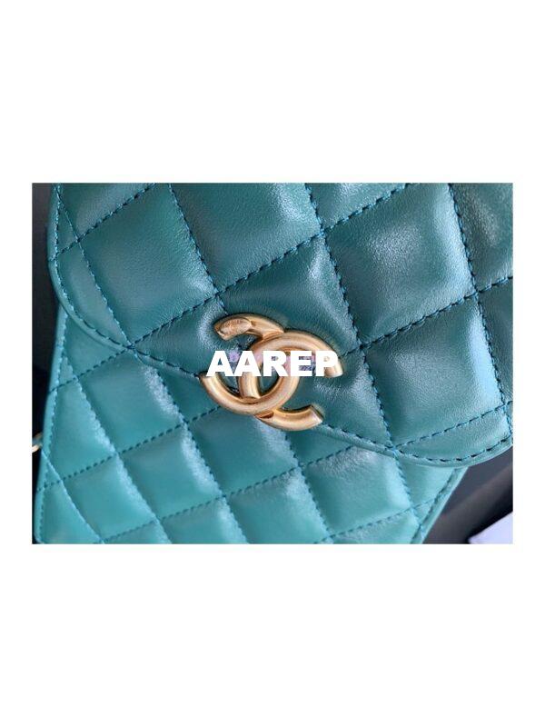 Replica Chanel Phone Clutch With Chain AP2291 Green 3