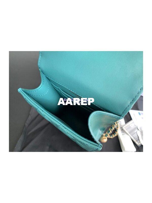 Replica Chanel Phone Clutch With Chain AP2291 Green 7