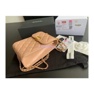 Replica Chanel Phone Clutch With Chain AP2291 Beige 2