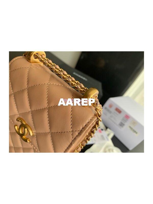 Replica Chanel Phone Clutch With Chain AP2291 Beige 3