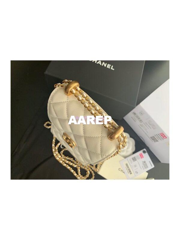 Replica Chanel Phone Clutch With Chain AP2291 White 4