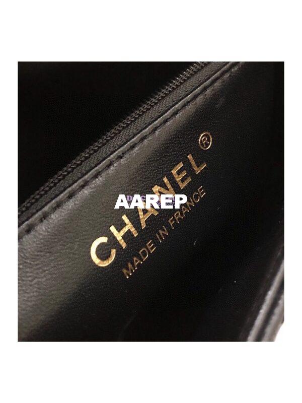 Replica Chanel CF Flap Quilted Lambskin Clutch Bag Black (Limited) 7