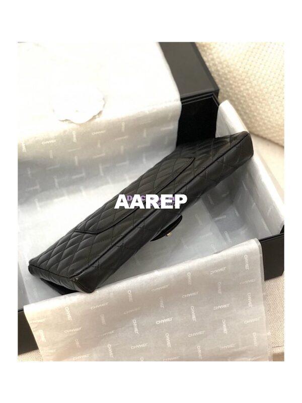 Replica Chanel CF Flap Quilted Lambskin Clutch Bag Black (Limited) 10