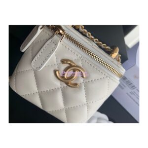 Replica Chanel Small Vanity With Chain AP2292 White 2