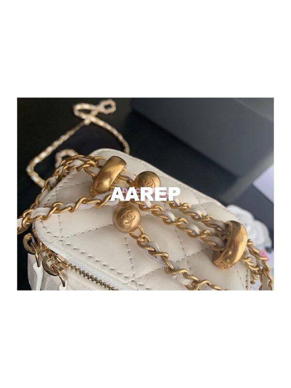 Replica Chanel Small Vanity With Chain AP2292 White 6