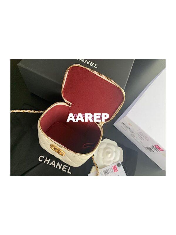 Replica Chanel Small Vanity With Chain AP2292 White 8